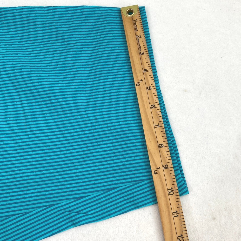 Duck Head Teal Blue Seersucker Striped Capri Pants‎ Plus Size 24W Coastal Summer - Picture 10 of 10